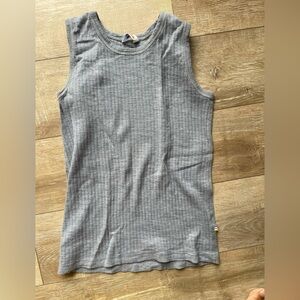 Joha grey ribbed wool tank